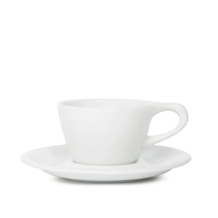 notNeutral Double Cappuccino Cup and Saucer - Matte Black